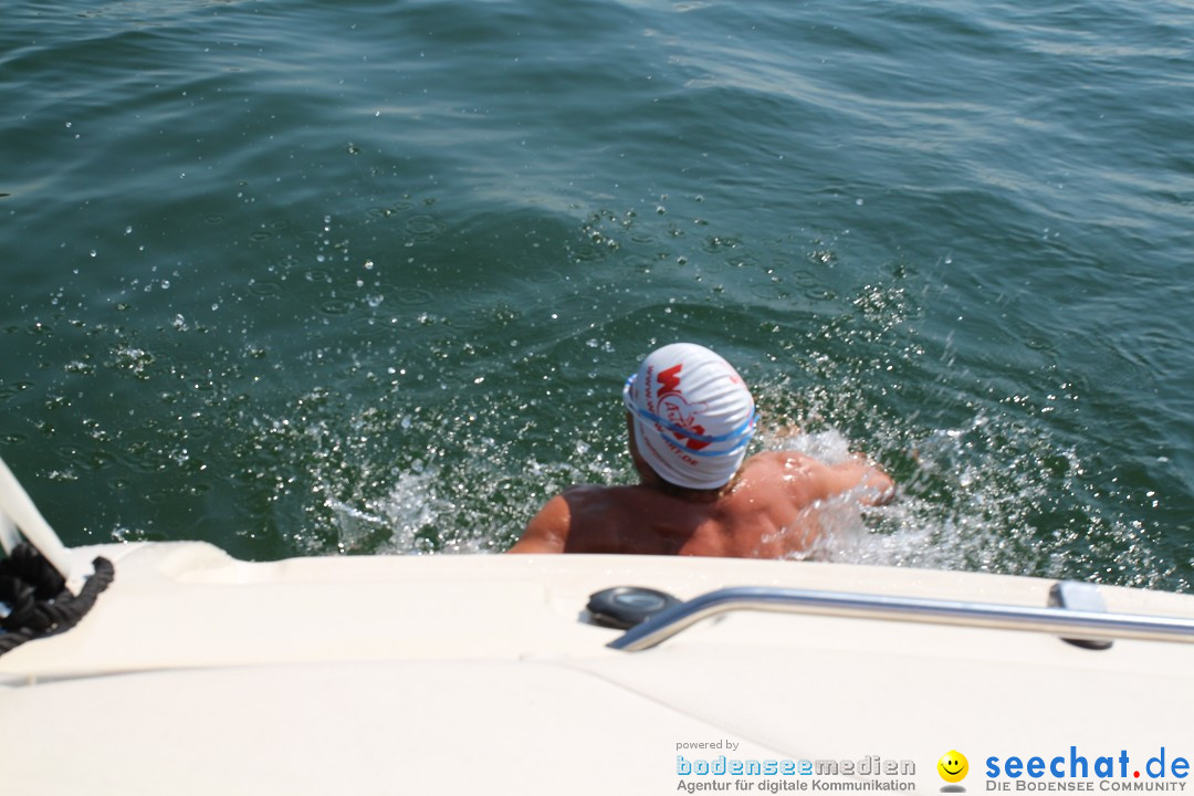 Wigald Boning durchquert den Bodensee: Friedrichshafen, 16.07.2014