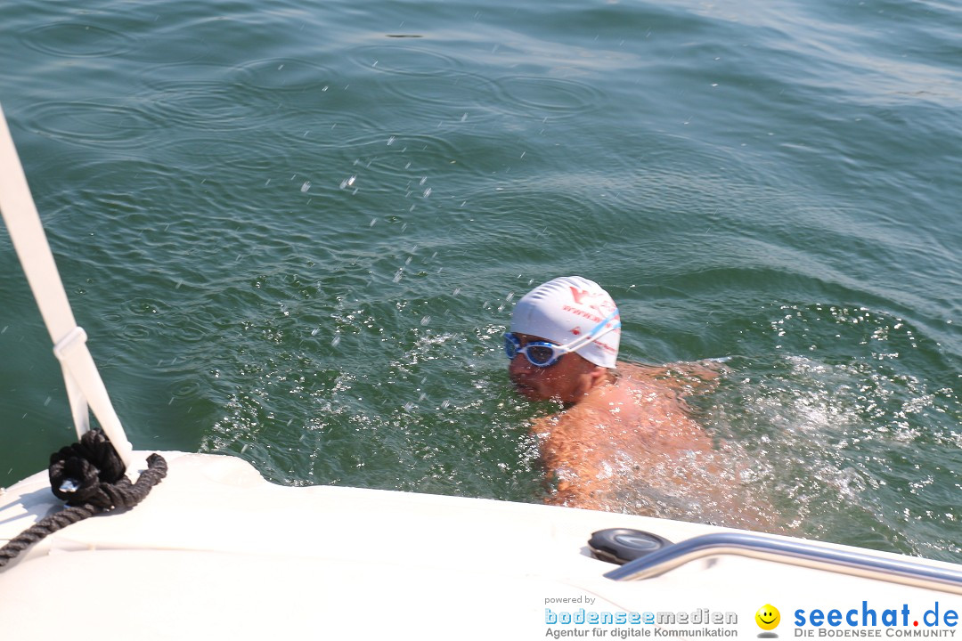 Wigald Boning durchquert den Bodensee: Friedrichshafen, 16.07.2014