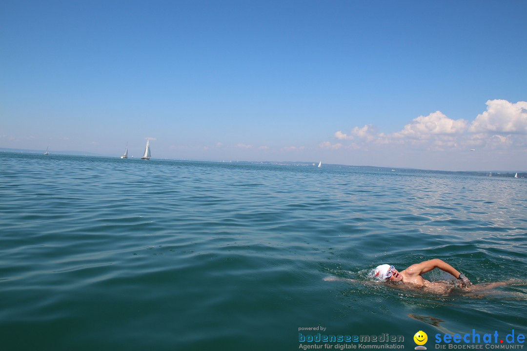 Wigald Boning durchquert den Bodensee: Friedrichshafen, 16.07.2014