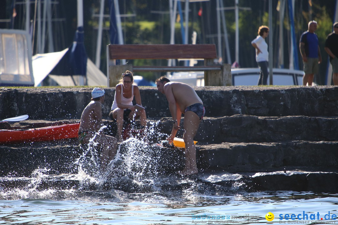 Wigald Boning durchquert den Bodensee: Friedrichshafen, 16.07.2014