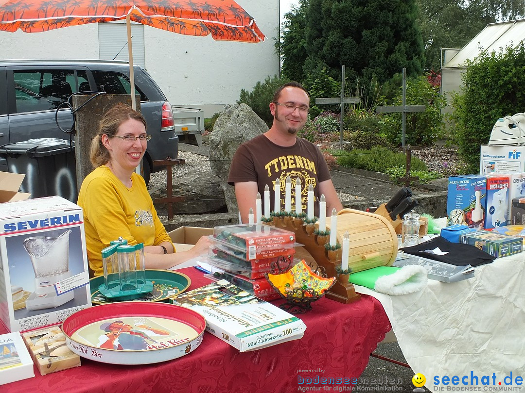 Flohmarkt und Fest: Oggelshausen in Oberschwaben, 02.08.2014