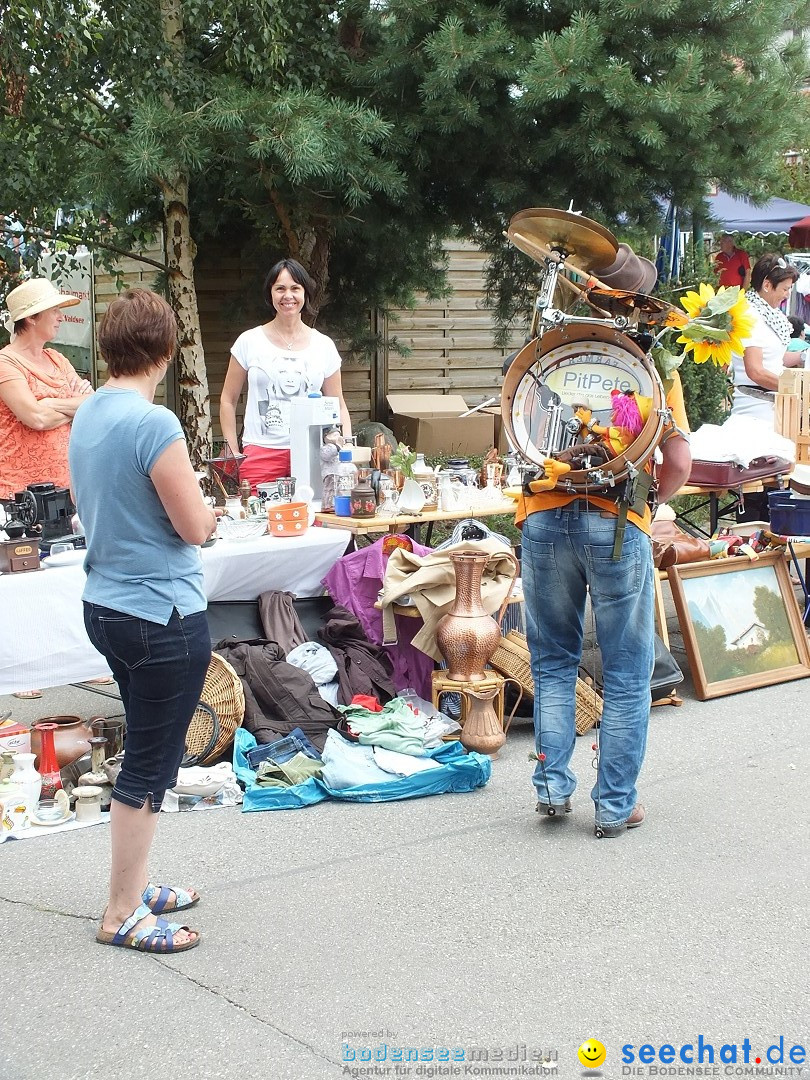 Flohmarkt und Fest: Oggelshausen in Oberschwaben, 02.08.2014