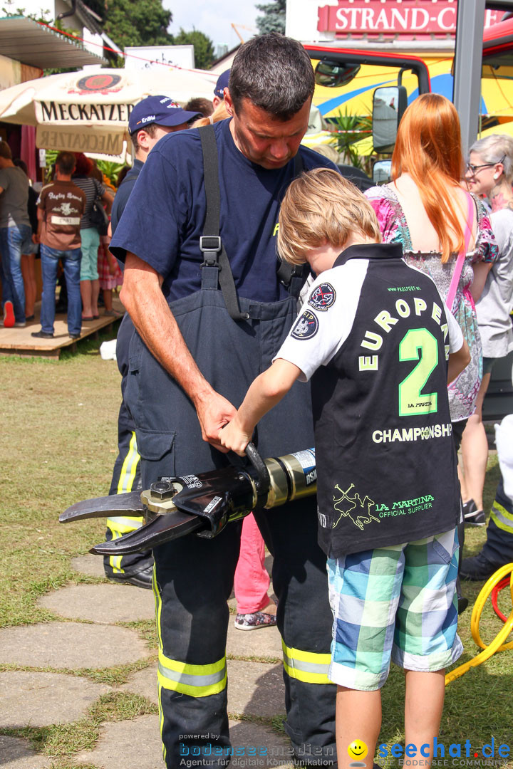 Uferfest und Fischerstechen: Langenargen am Bodensee, 03.08.2014