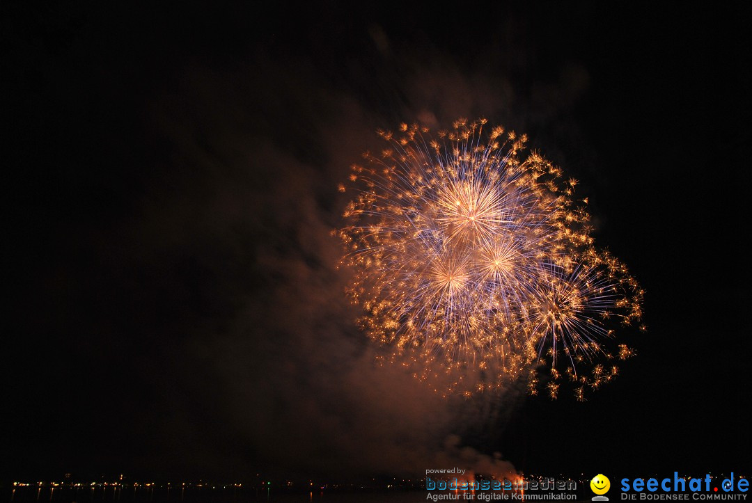 Konstanzer Seenachtfest mit Feuerwerk: Konstanz am Bodensee, 09.08.2014
