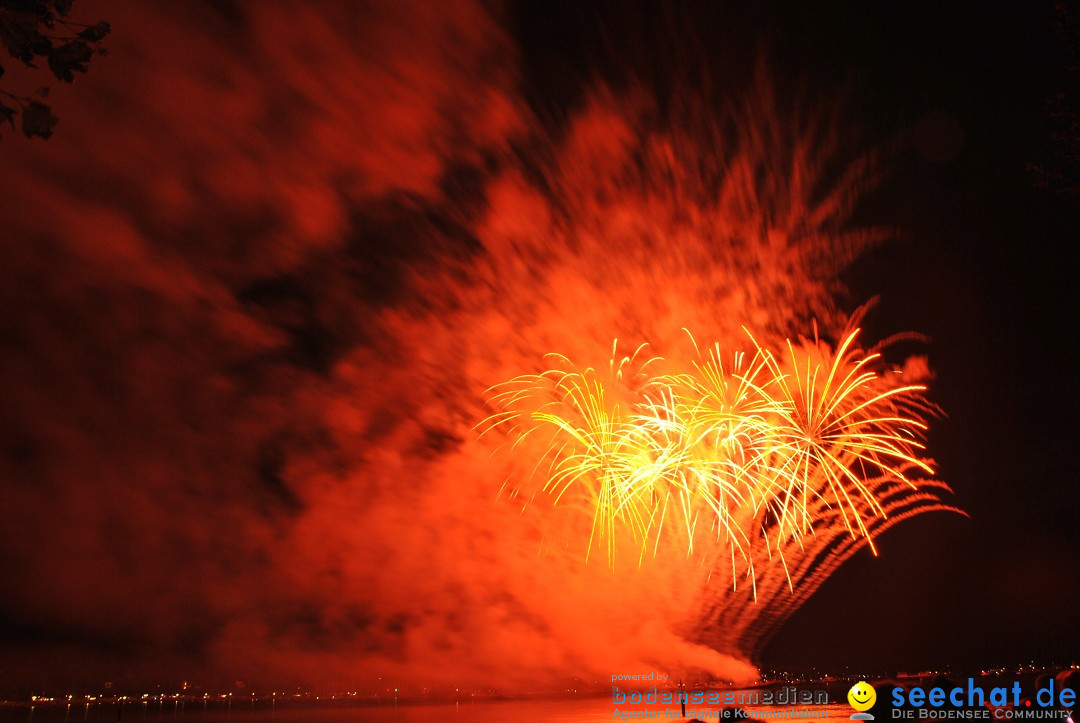 Konstanzer Seenachtfest mit Feuerwerk: Konstanz am Bodensee, 09.08.2014