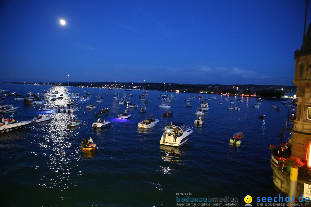 Konstanzer Seenachtfest mit Feuerwerk: Konstanz am Bodensee, 09.08.2014