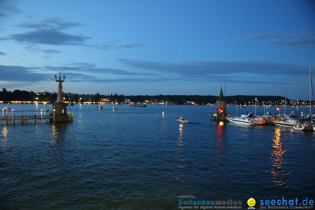 Konstanzer Seenachtfest mit Feuerwerk: Konstanz am Bodensee, 09.08.2014