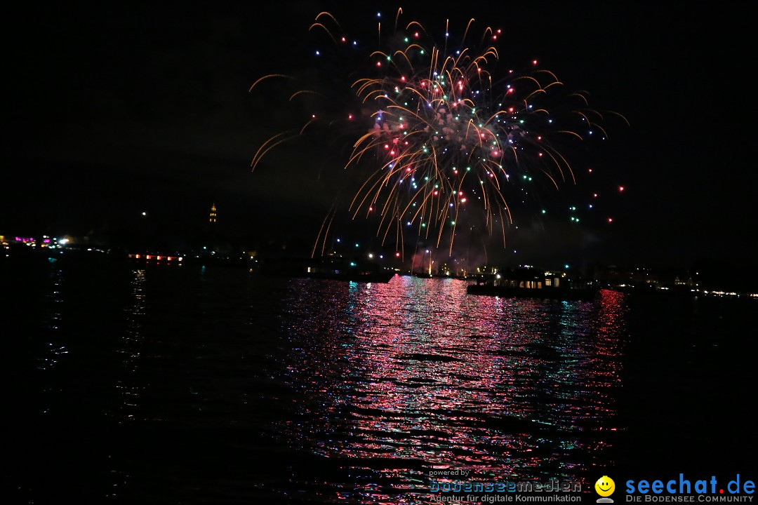 Konstanzer Seenachtfest mit Feuerwerk: Konstanz am Bodensee, 09.08.2014