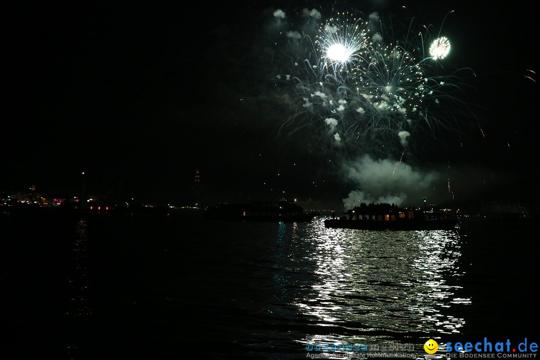 Konstanzer Seenachtfest mit Feuerwerk: Konstanz am Bodensee, 09.08.2014