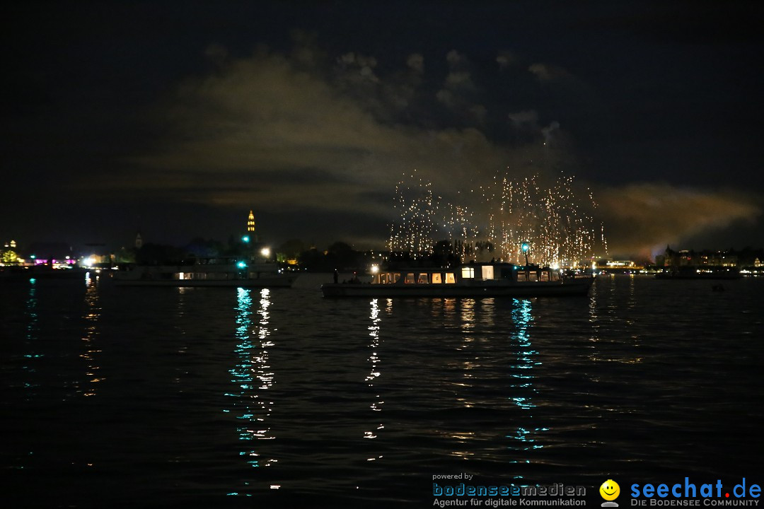 Konstanzer Seenachtfest mit Feuerwerk: Konstanz am Bodensee, 09.08.2014