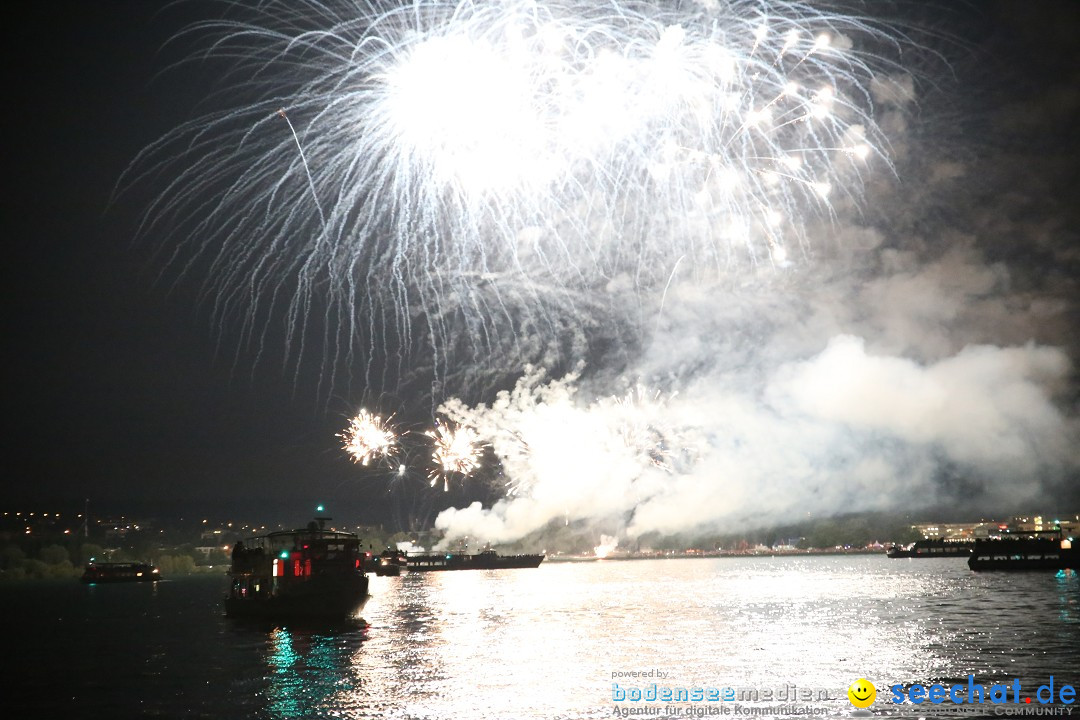 Konstanzer Seenachtfest mit Feuerwerk: Konstanz am Bodensee, 09.08.2014