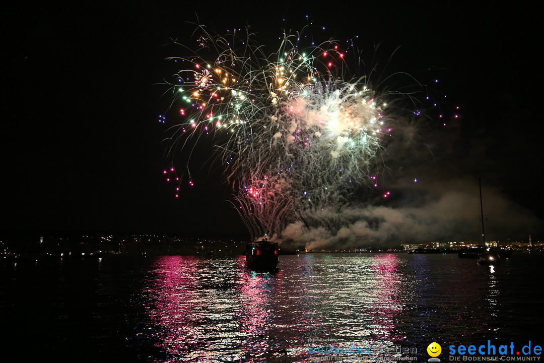 Konstanzer Seenachtfest mit Feuerwerk: Konstanz am Bodensee, 09.08.2014