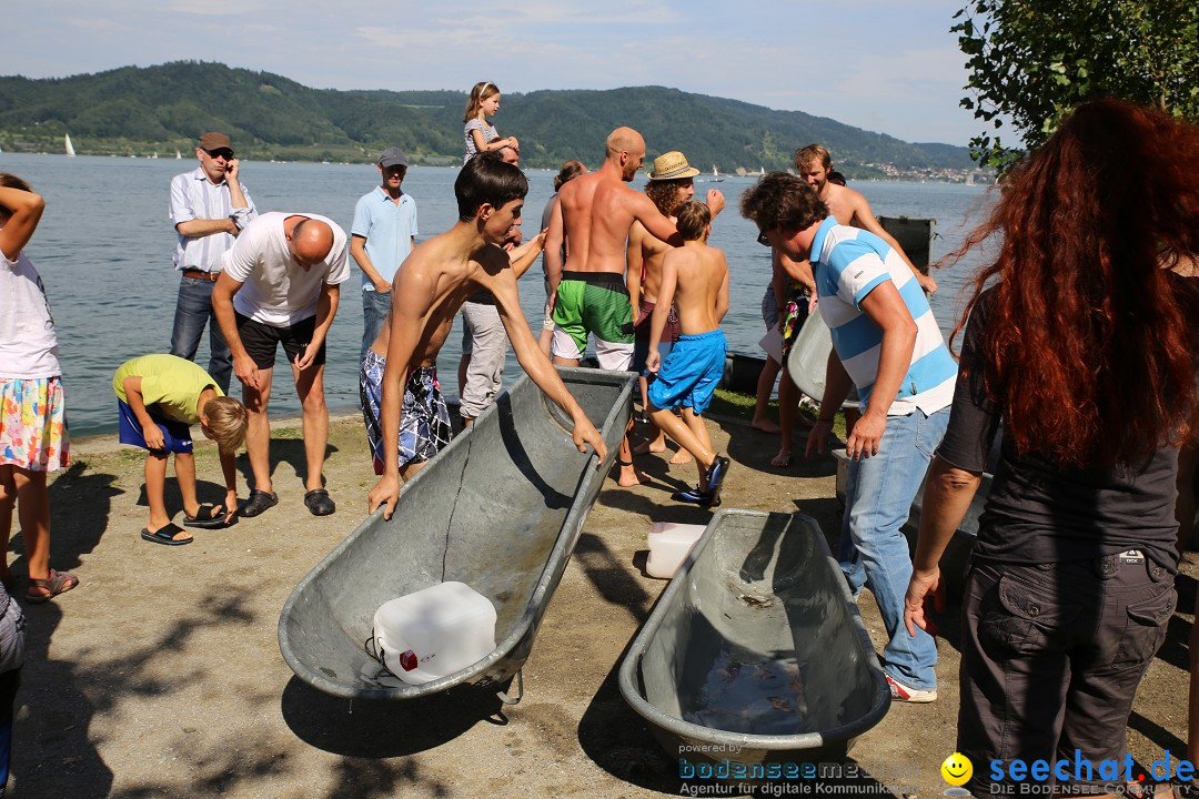 Badewannenrennen DLRG: Bodman-Ludwigshafen am Bodensee, 10.08.2014