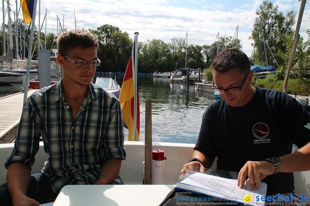Bodensee Breitenquerung, Patrick und Uli: Romanshorn - FN, 12.08.2014