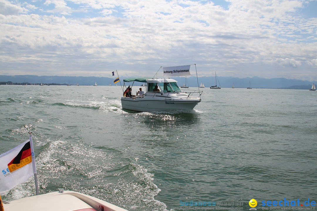 Bodensee Breitenquerung, Patrick und Uli: Romanshorn - FN, 12.08.2014