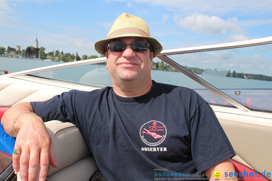 Bodensee Breitenquerung, Patrick und Uli: Romanshorn - FN, 12.08.2014