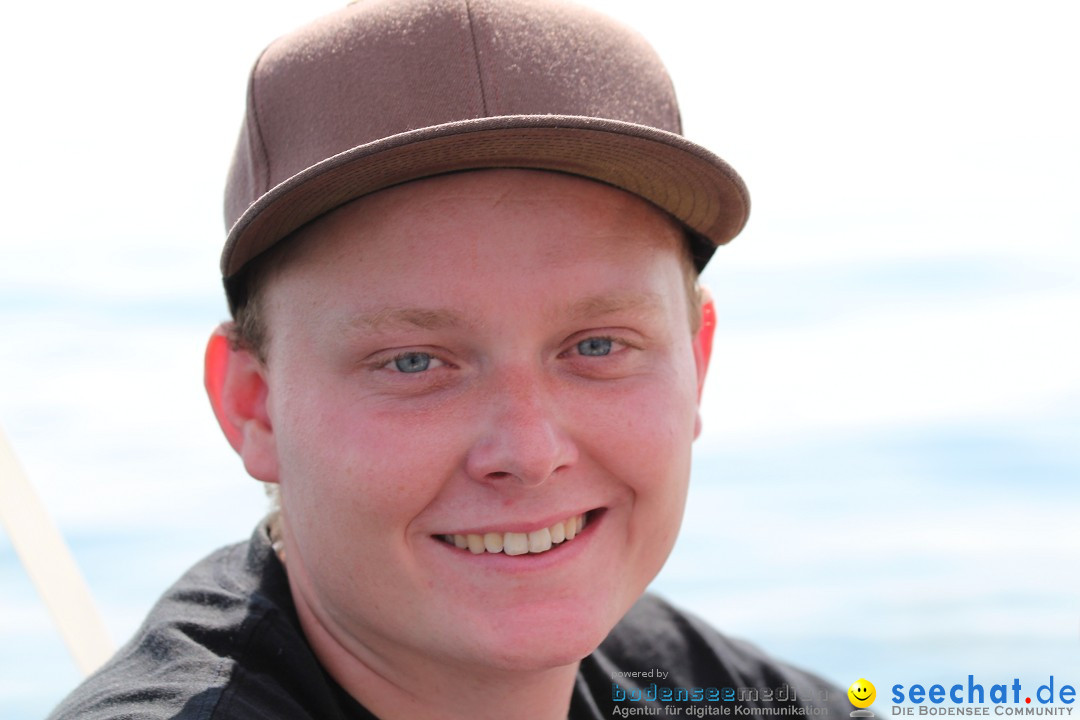 Bodensee Breitenquerung, Patrick und Uli: Romanshorn - FN, 12.08.2014