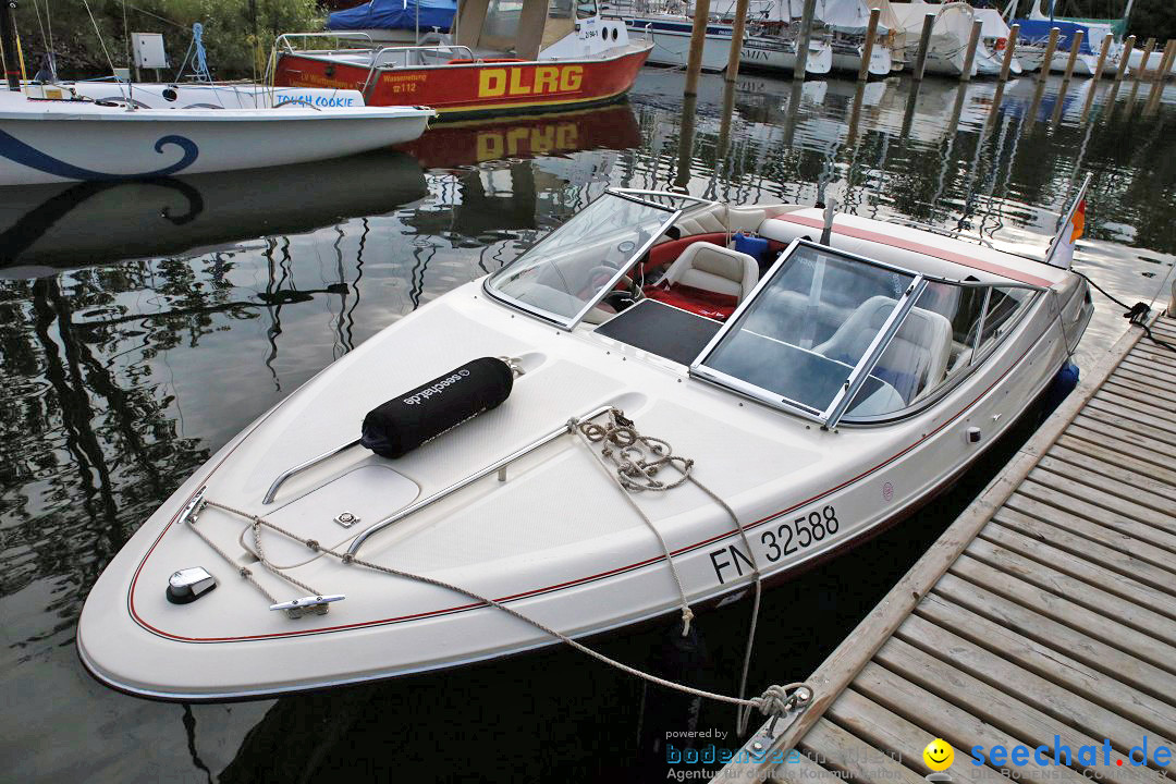 Bodenseequerung mit seechat.de Begleitboot: Jacque: Friedrichshafen, 25.08.
