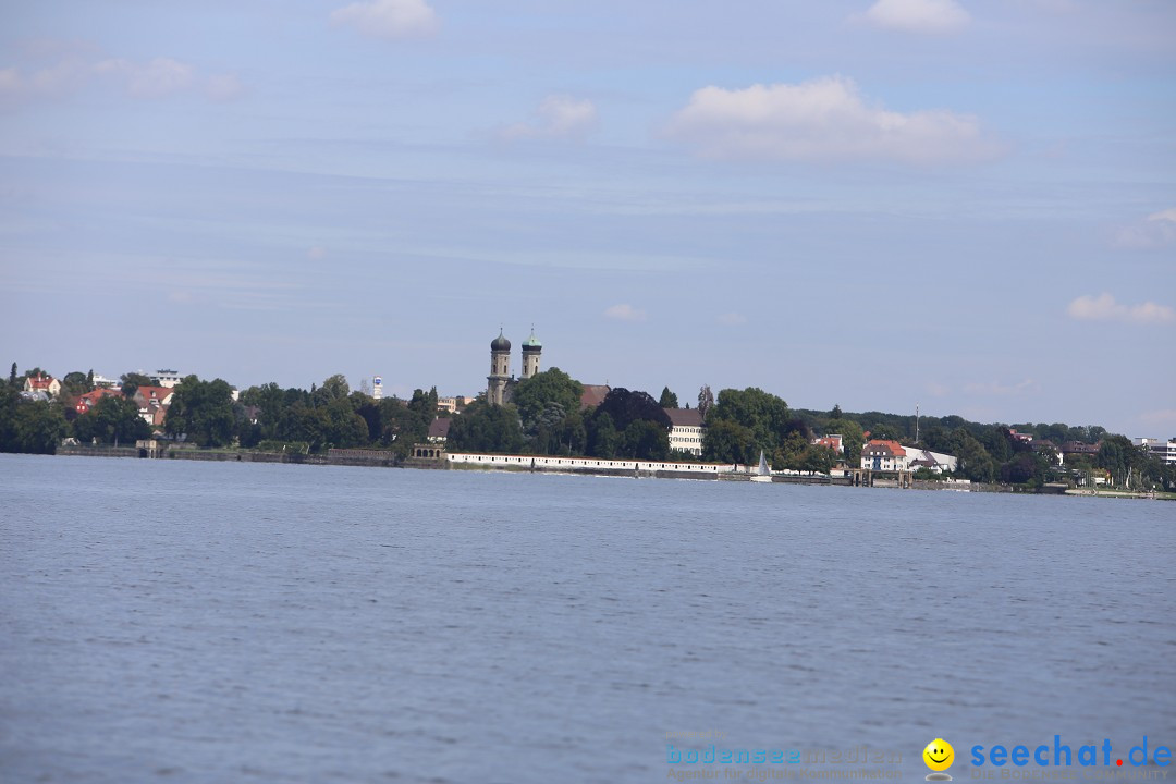 Bodenseequerung mit seechat.de Begleitboot: Jacque: Friedrichshafen, 25.08.