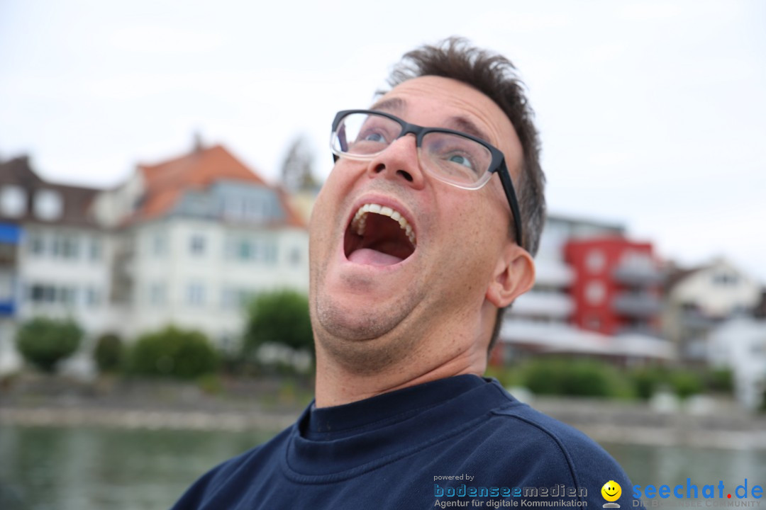 Bodenseequerung mit seechat.de Begleitboot: Jacque: Friedrichshafen, 25.08.