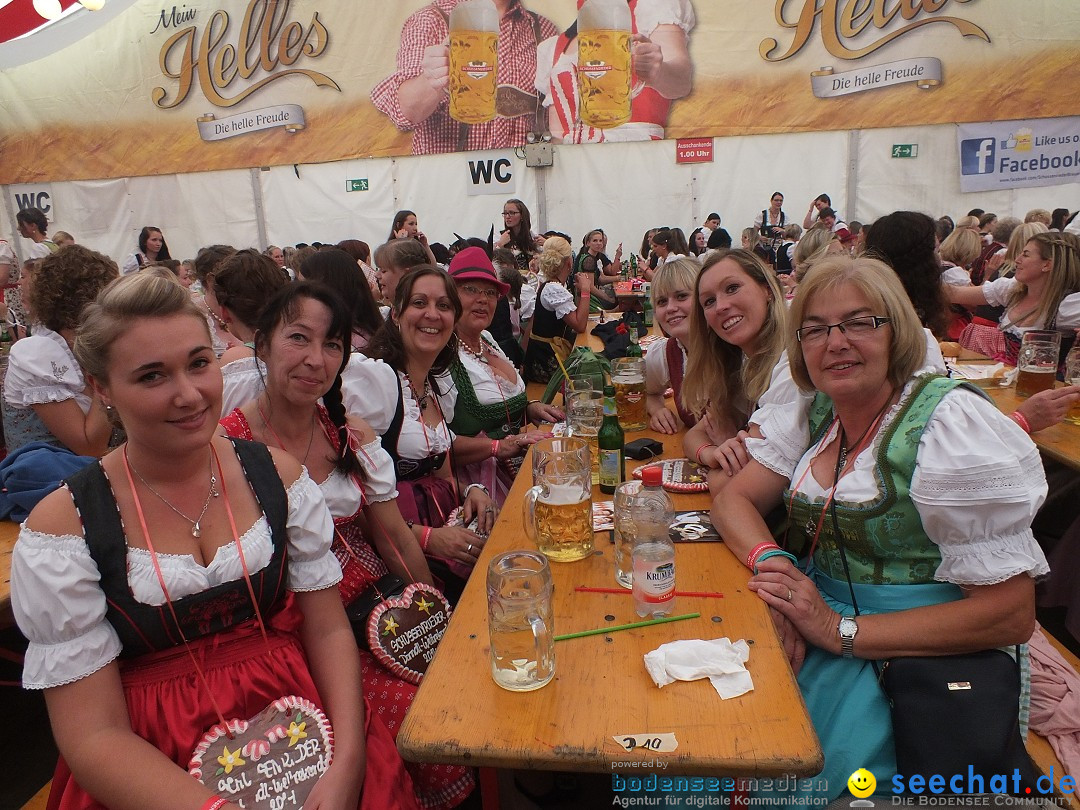 Dirndl-Weltrekord: Bad-Schussenried am Bodensee, 04.10.2014