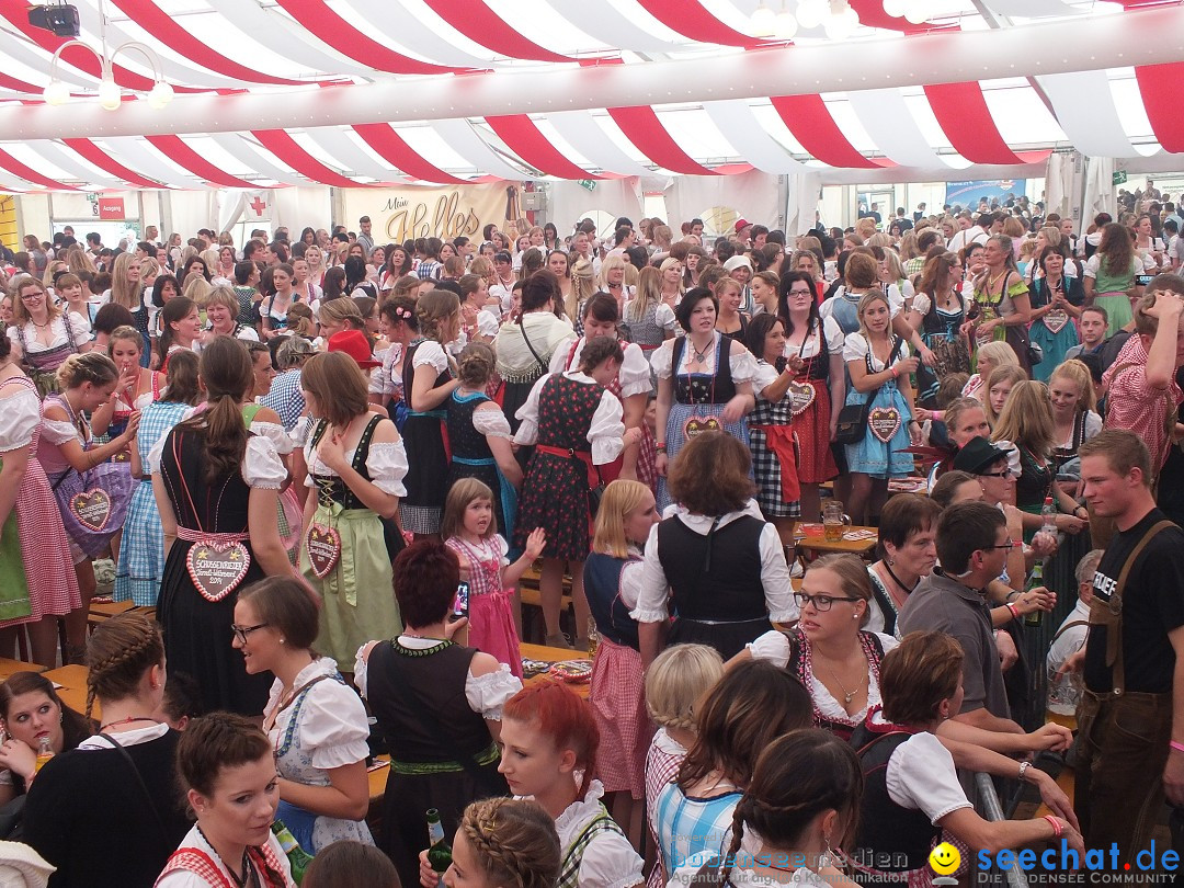 Dirndl-Weltrekord: Bad-Schussenried am Bodensee, 04.10.2014