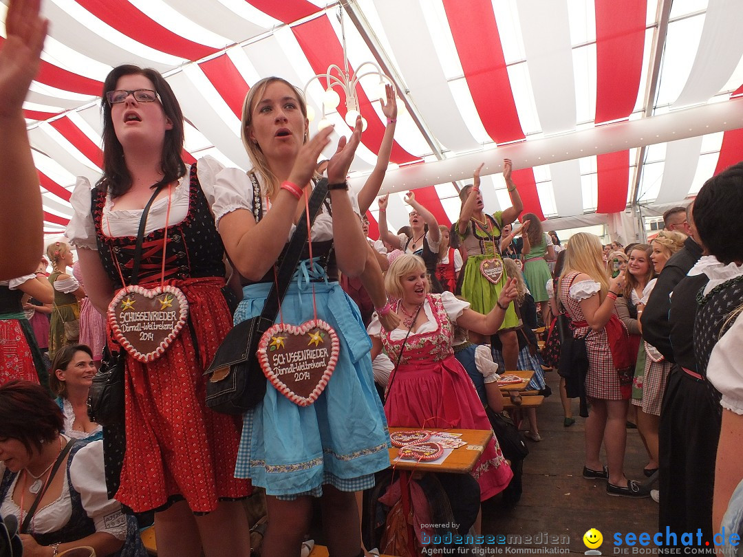 Dirndl-Weltrekord: Bad-Schussenried am Bodensee, 04.10.2014