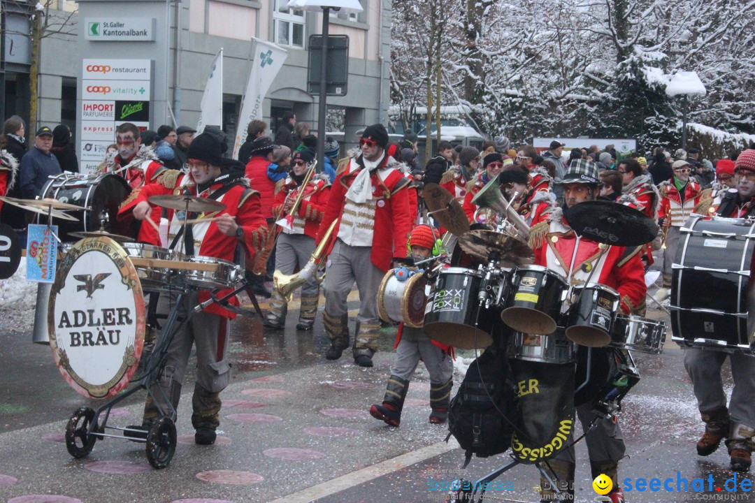 Faschingsumzug mit Motto: Weisch no - Gossau SG, Schweiz, 25.01.2015