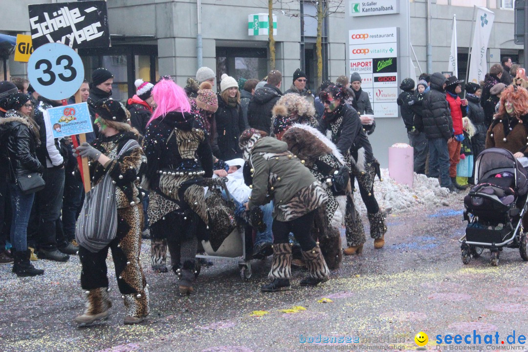 Faschingsumzug mit Motto: Weisch no - Gossau SG, Schweiz, 25.01.2015