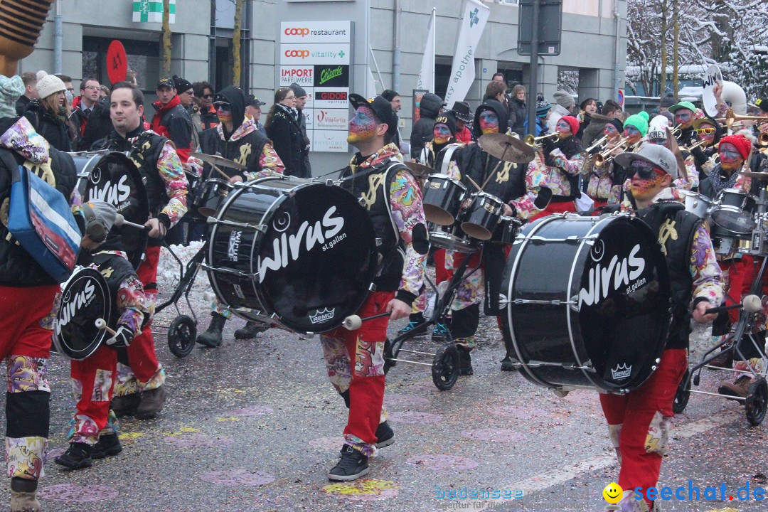 Faschingsumzug mit Motto: Weisch no - Gossau SG, Schweiz, 25.01.2015
