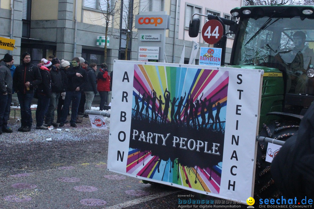 Faschingsumzug mit Motto: Weisch no - Gossau SG, Schweiz, 25.01.2015