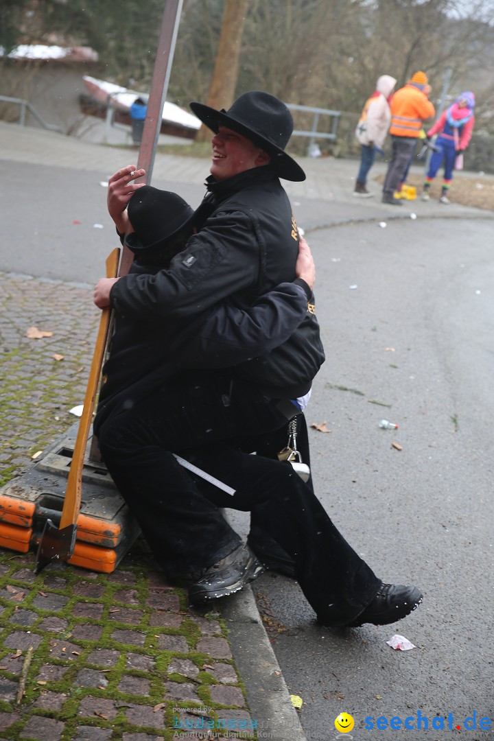 Fasnet Festumzug mit Motivwagen : Stockach am Bodensee, 01.02.2015