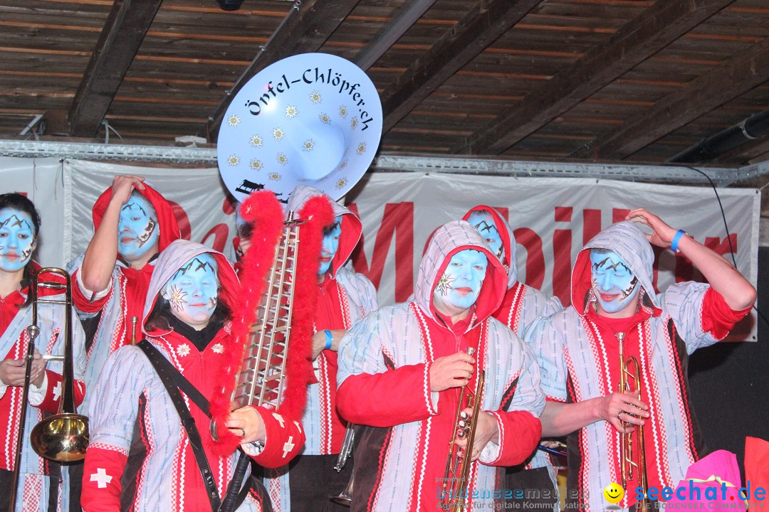 Guggenparty: Herisau in der Schweiz, 21.02.2015