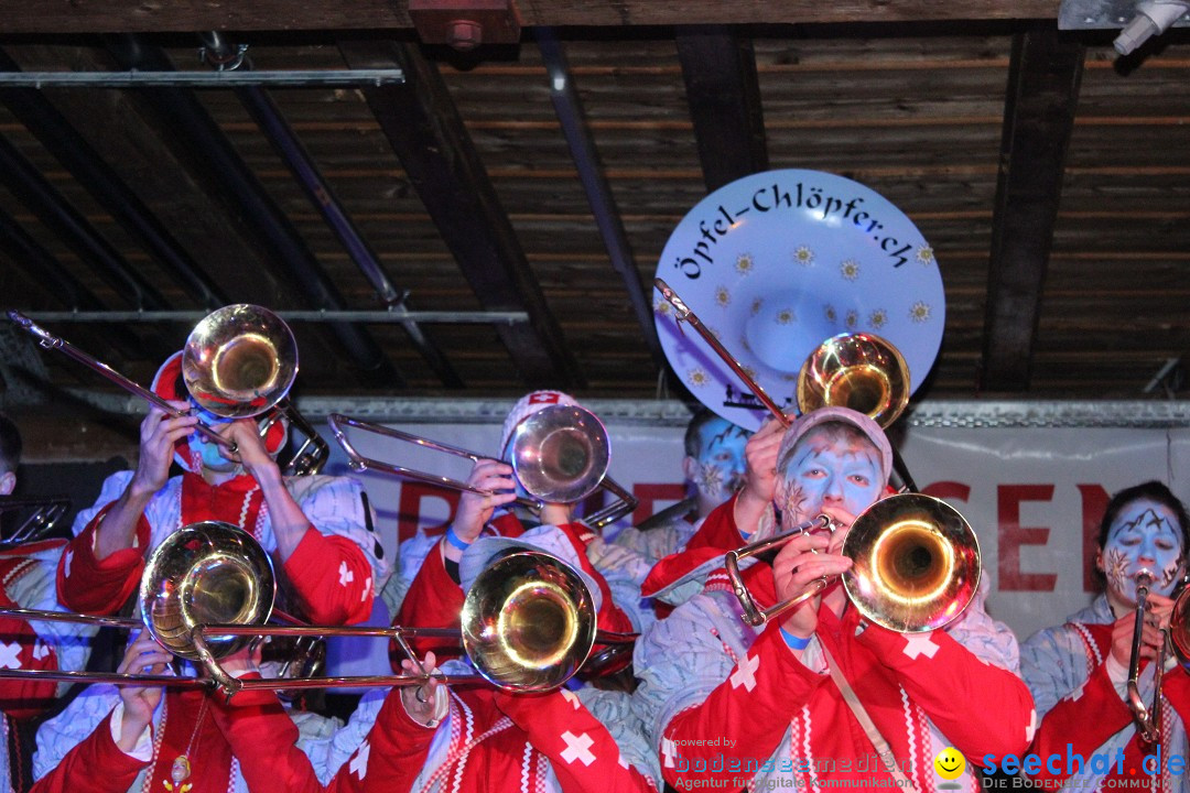 Guggenparty: Herisau in der Schweiz, 21.02.2015