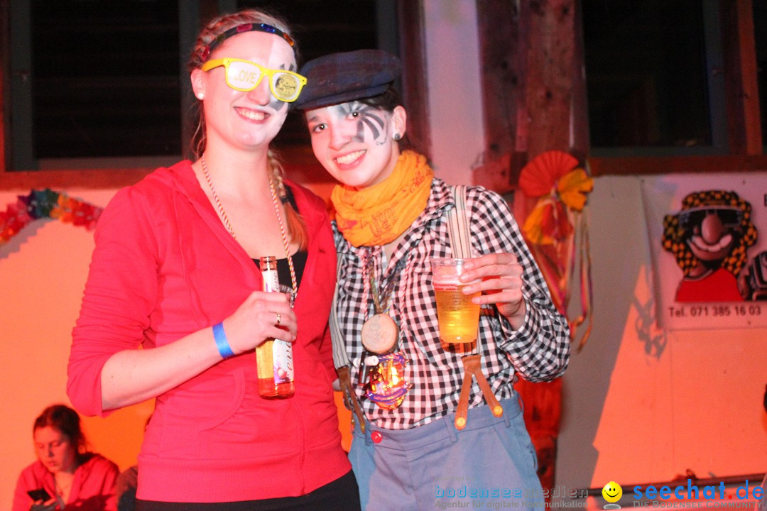 Guggenparty: Herisau in der Schweiz, 21.02.2015