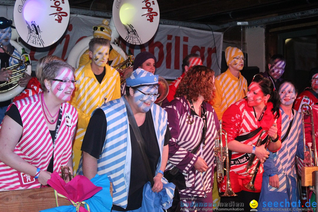 Guggenparty: Herisau in der Schweiz, 21.02.2015