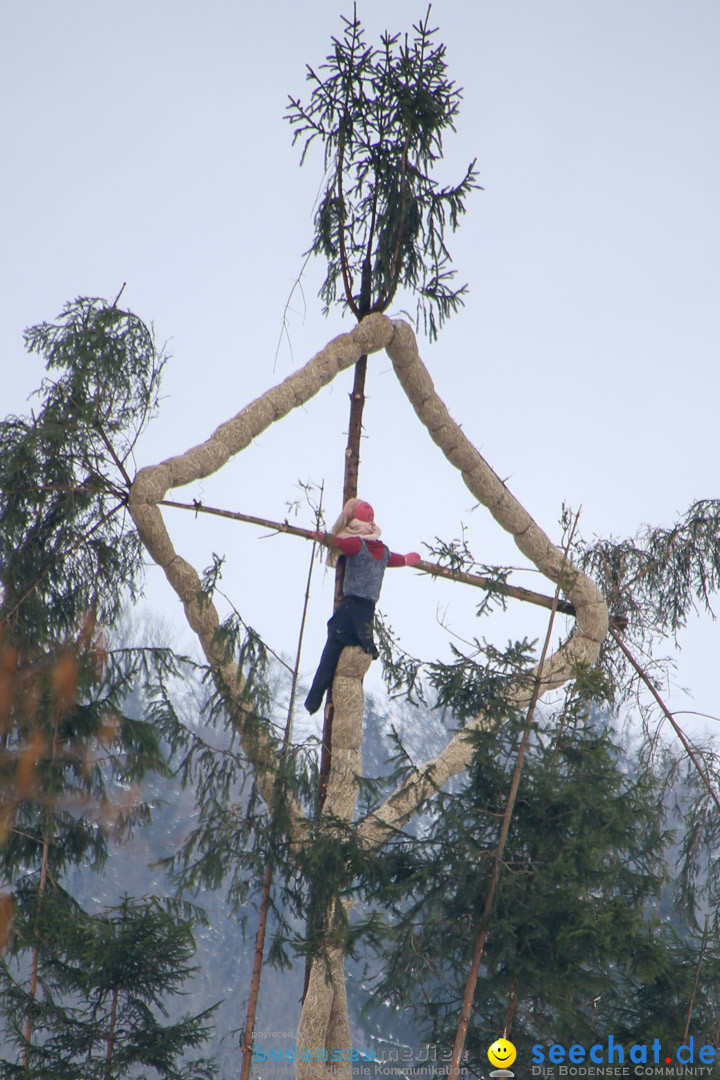 Funkenfeuer in Ittendorf bei Markdorf am Bodensee, 22.02.2015