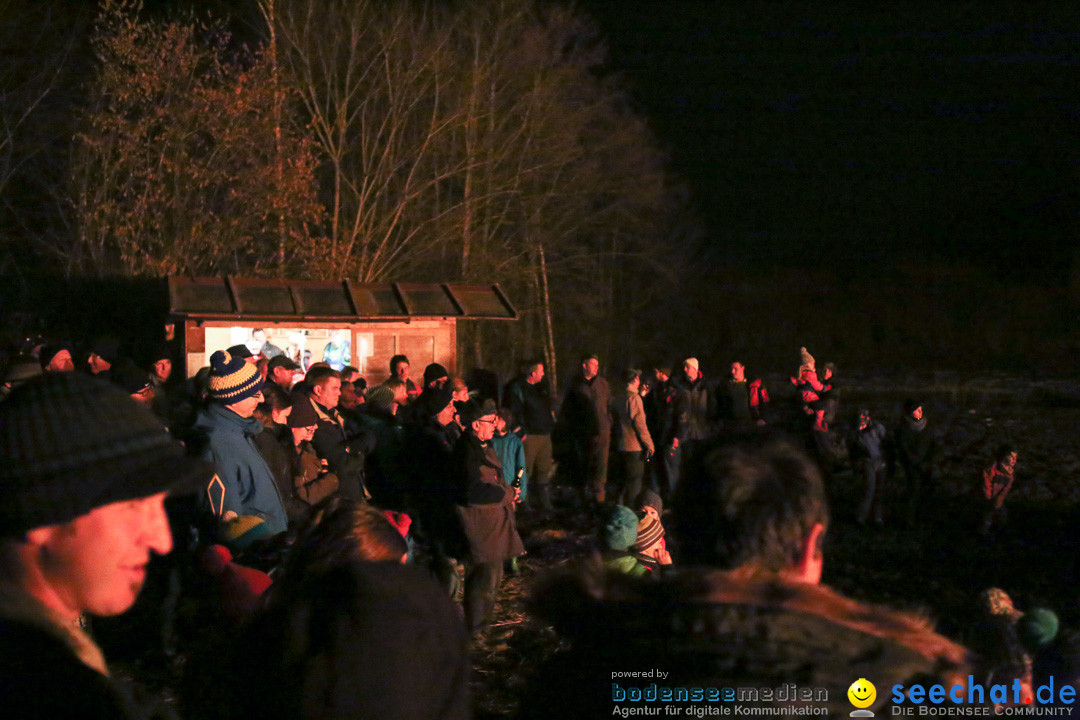 Funkenfeuer in Ittendorf bei Markdorf am Bodensee, 22.02.2015