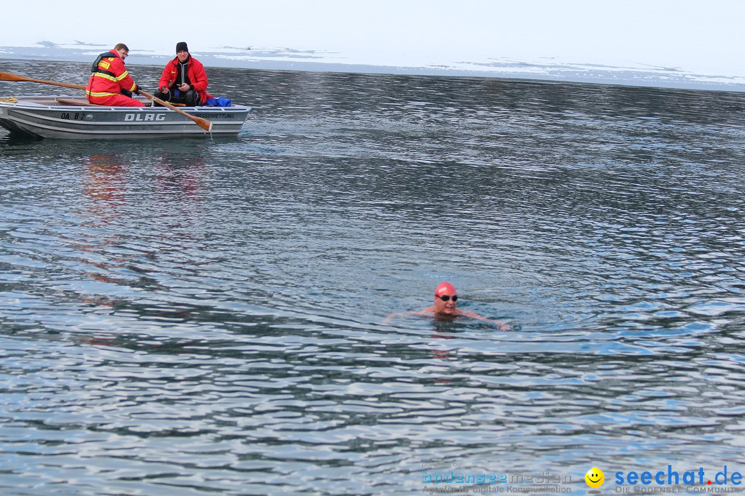 Ice Mile - Extremschwimmer Hamza Bakircioglu: See in Sonthofen, 28.02.2015