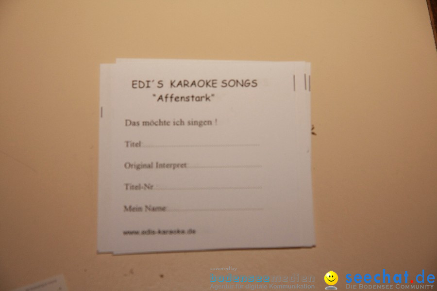 Karaoke und Cocktailparty in Nenzingen am Bodensee: 10.10.2009