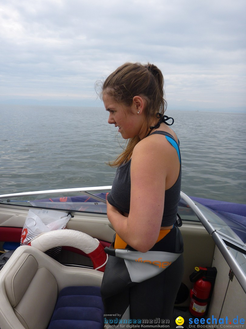 Svenja Holzinger durchquert den Bodensee: Friedrichshafen, 24.05.2015