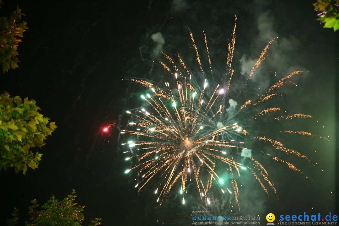 Schweizer Feiertag mit Feuerwerk: Stockach am Bodensee, 12.06.2015