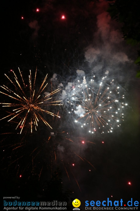 Schweizer Feiertag mit Feuerwerk: Stockach am Bodensee, 12.06.2015