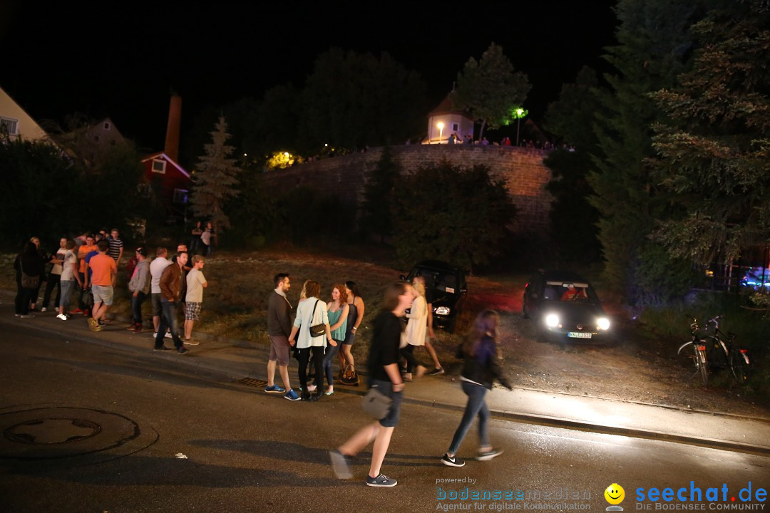 Schweizer Feiertag mit Feuerwerk: Stockach am Bodensee, 12.06.2015