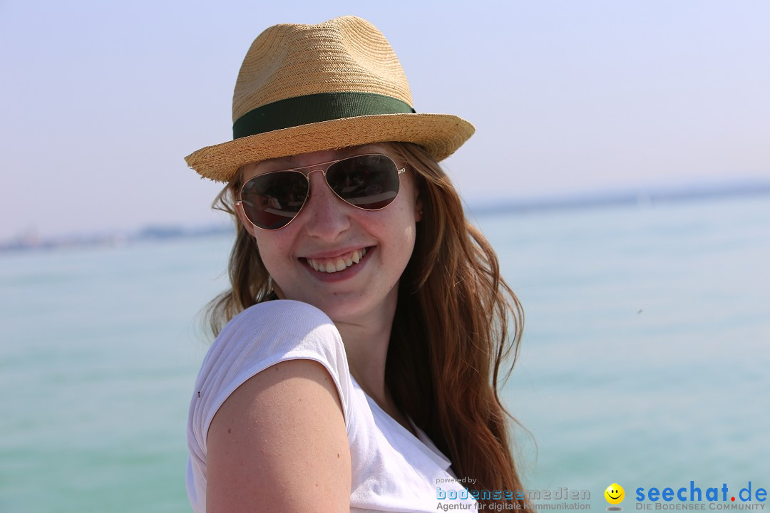 Bodensee Breitenquerung von Mim und Axel: Friedrichshafen, 04.07.2015
