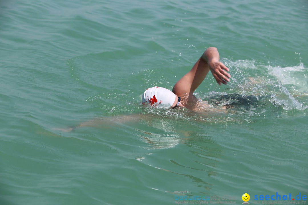 Bodensee Breitenquerung von Mim und Axel: Friedrichshafen, 04.07.2015