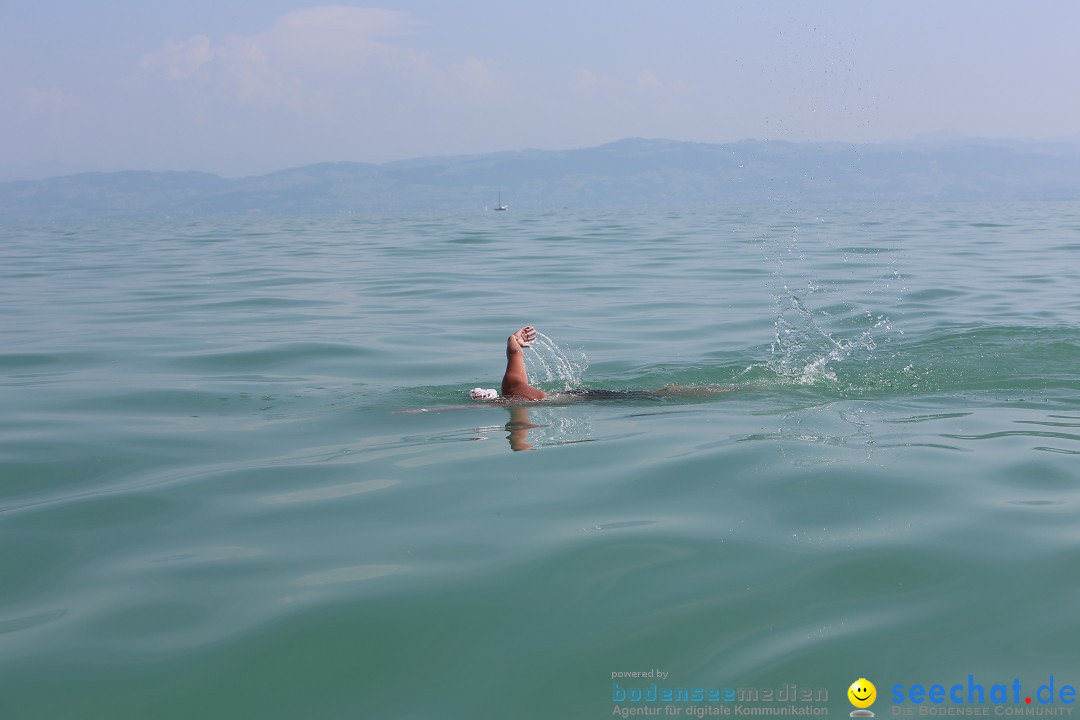 Bodensee Breitenquerung von Mim und Axel: Friedrichshafen, 04.07.2015
