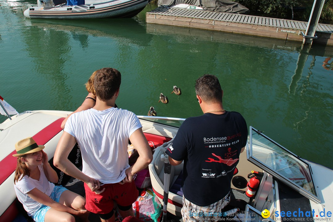 Bodensee Breitenquerung von Mim und Axel: Friedrichshafen, 04.07.2015