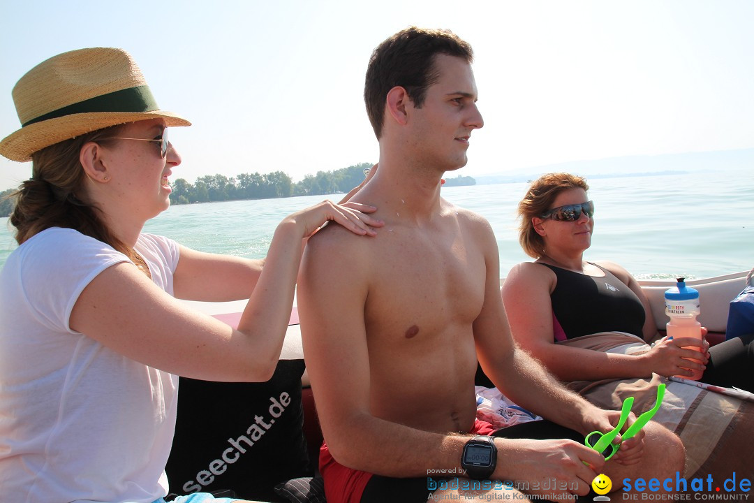 Bodensee Breitenquerung von Mim und Axel: Friedrichshafen, 04.07.2015