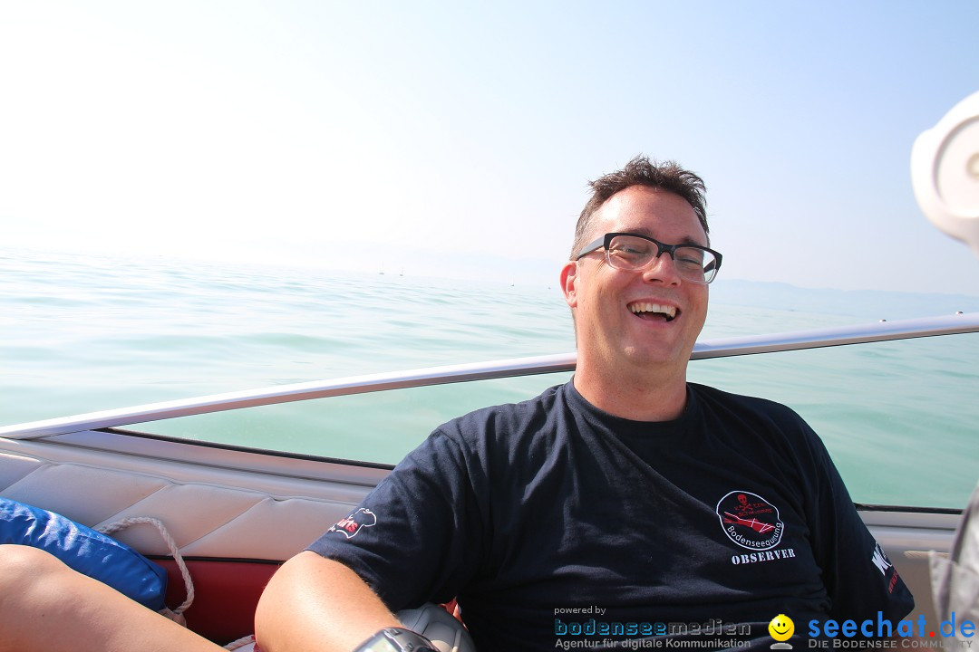 Bodensee Breitenquerung von Mim und Axel: Friedrichshafen, 04.07.2015